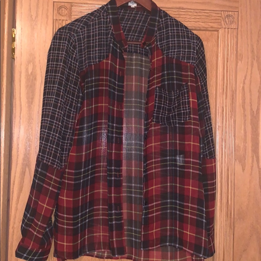 Plaid blouse